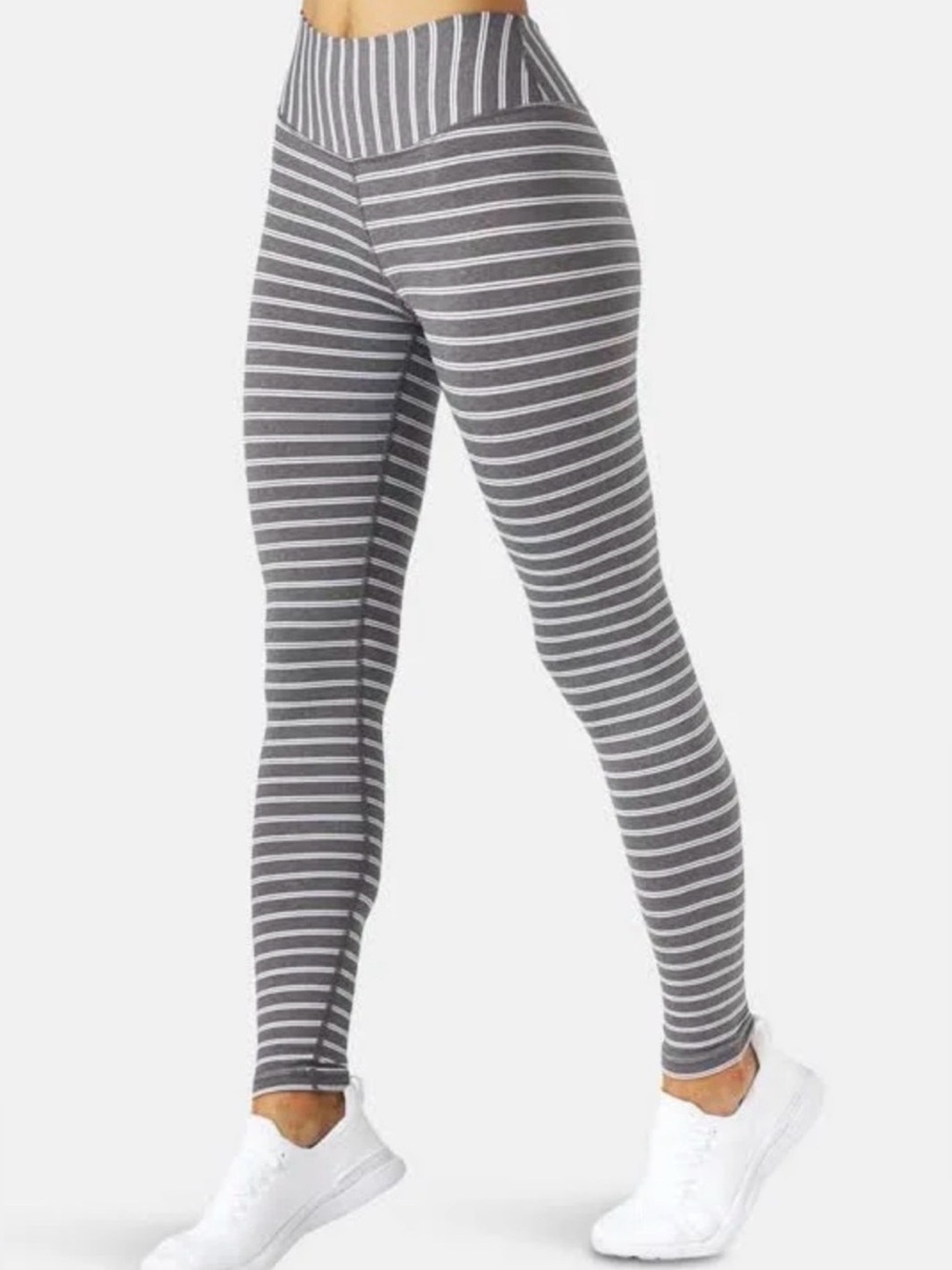 NWT Glyder Sultry Legging - Charcoal Heather/White Stripe